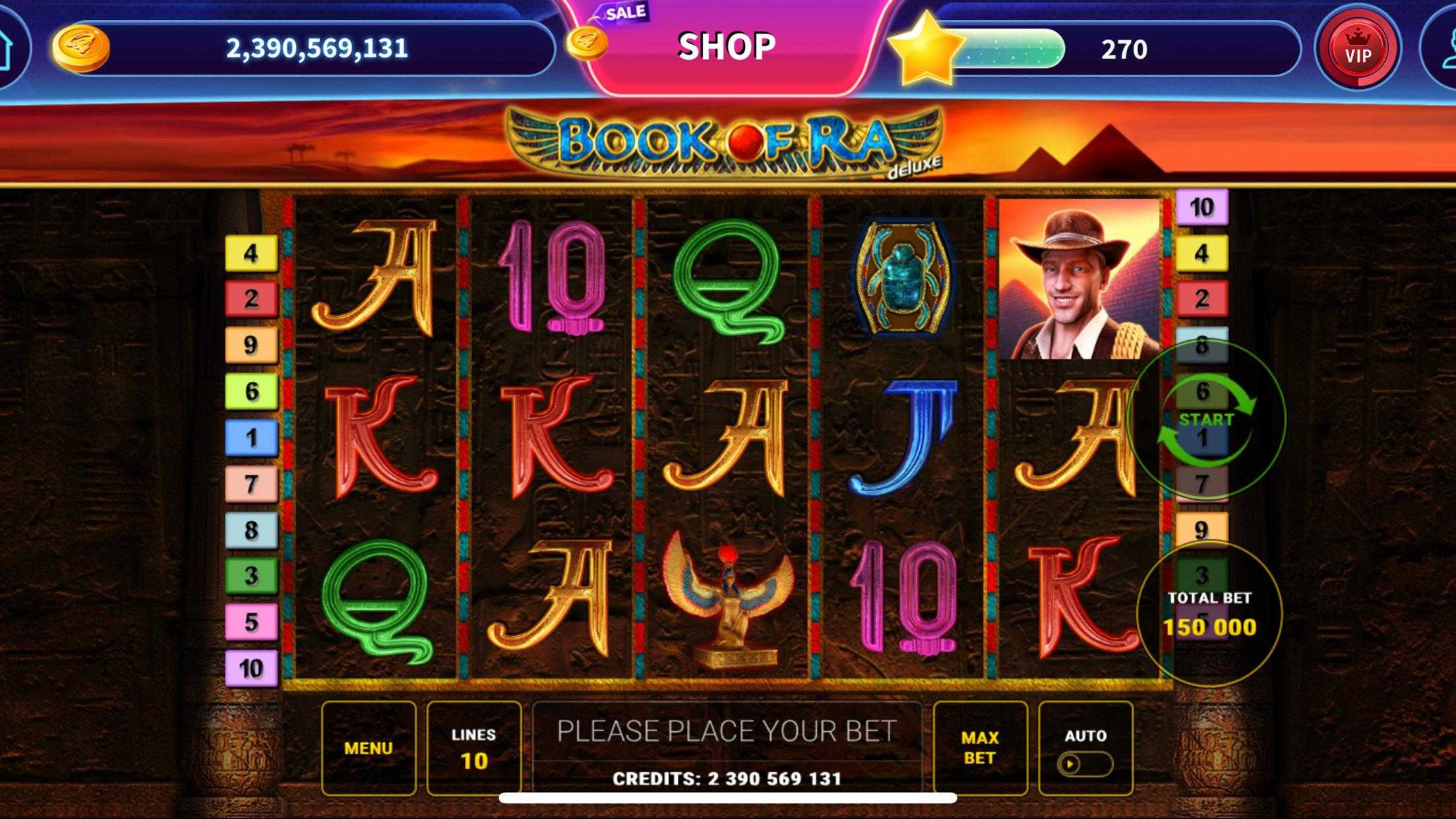 Gameplay of Book of Ra Deluxe