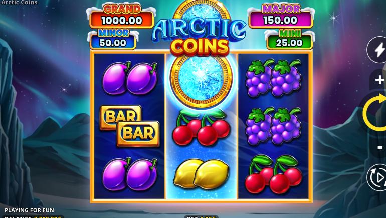 Gameplay of Arctic Coins: Running Wins