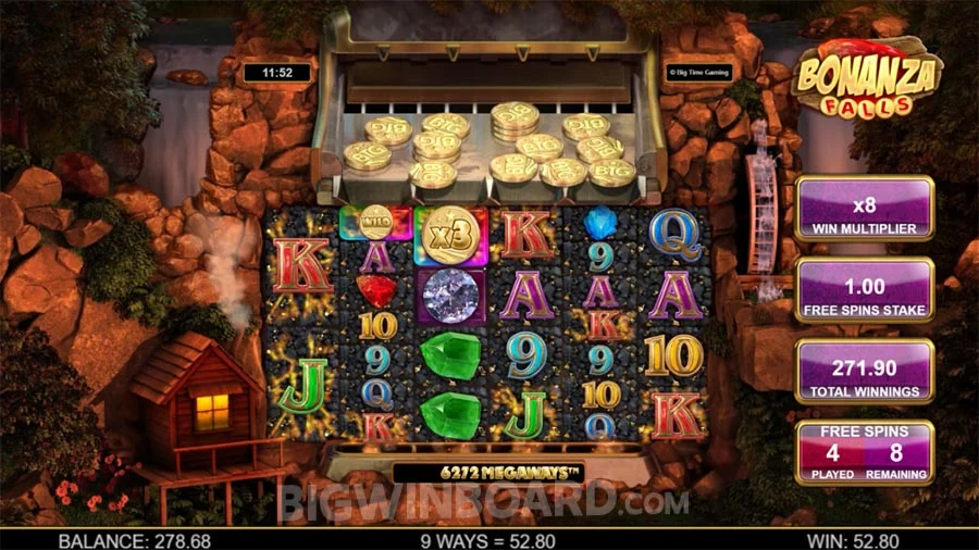 Gameplay of Bonanza Falls