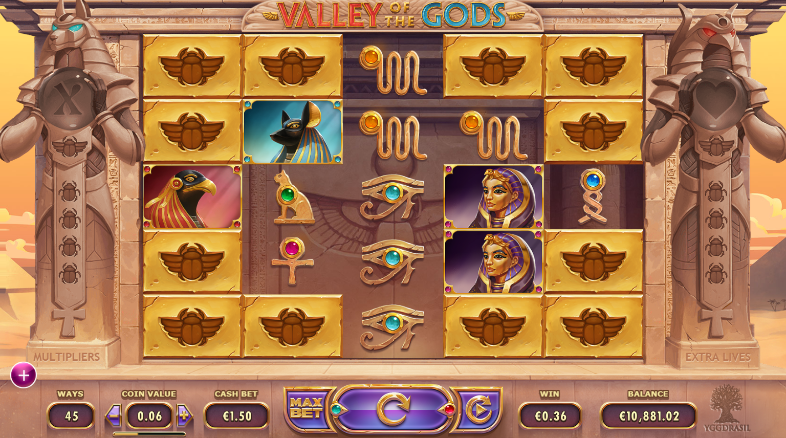 Gameplay of Valley of the Gods