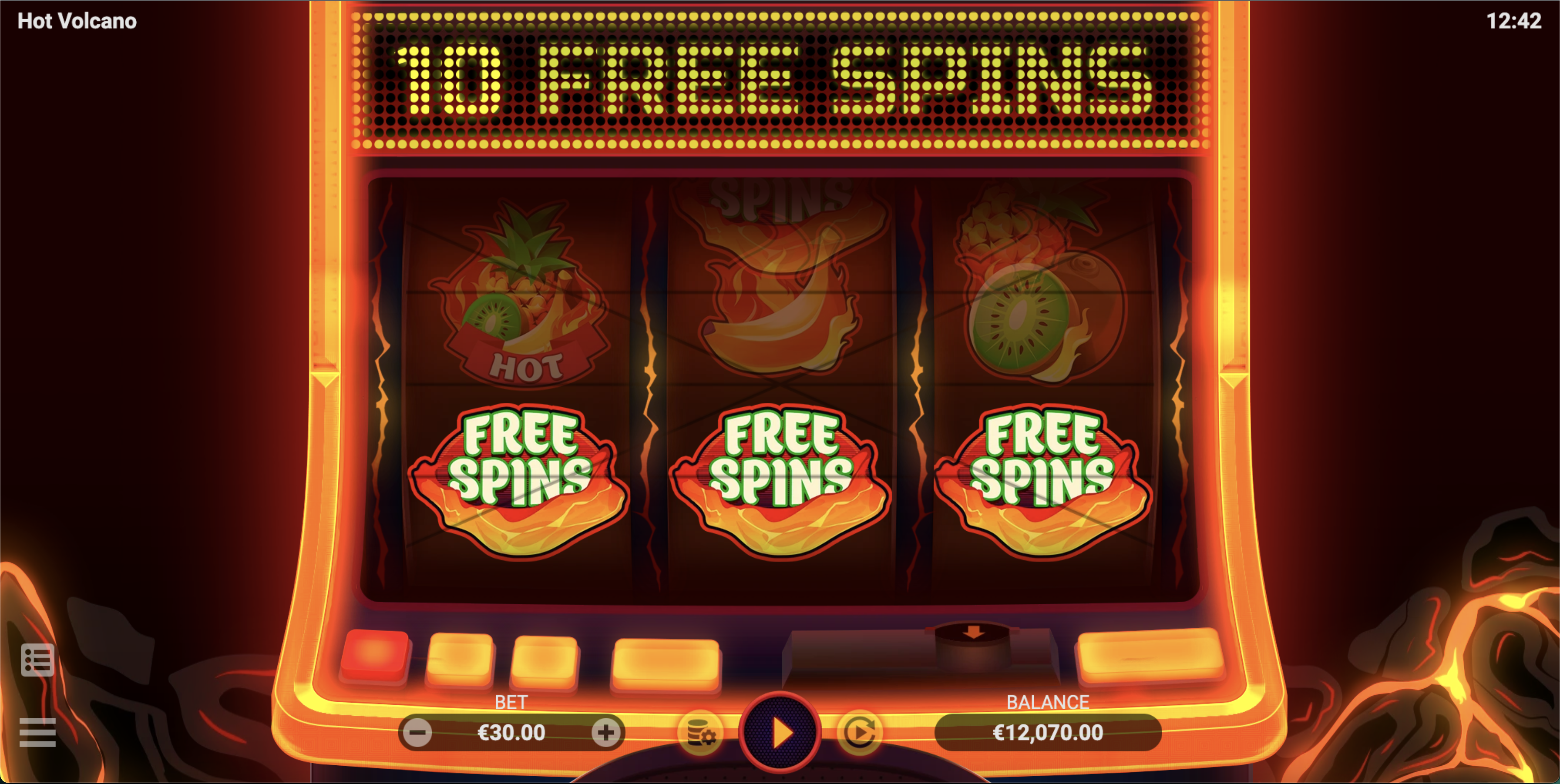 Gameplay of Hot Volcano
