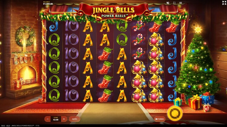 Gameplay of Jingle Bells Power Reels