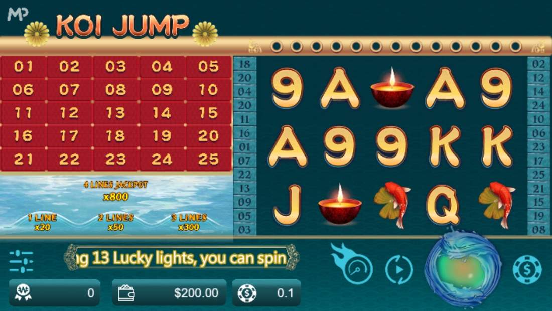 Gameplay of Koi Jump