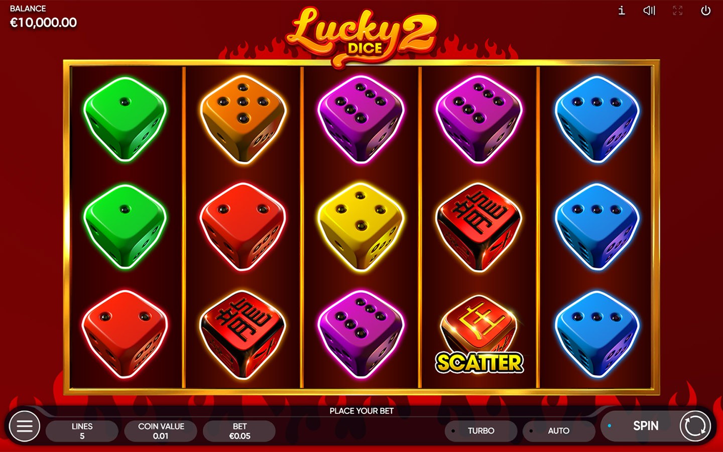 Gameplay of Lucky Dice 2