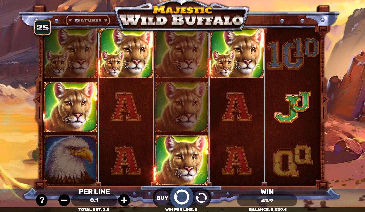 Gameplay of Majestic Wild Buffalo