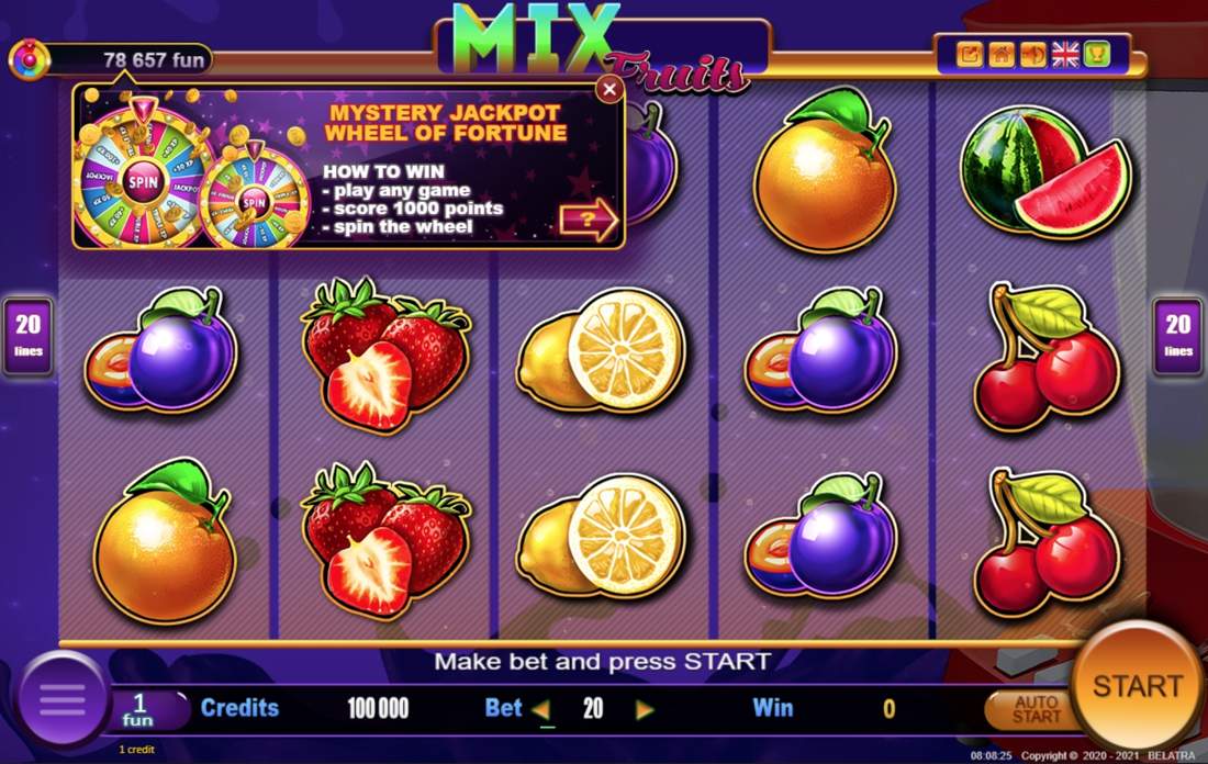 Gameplay of Mix Fruits