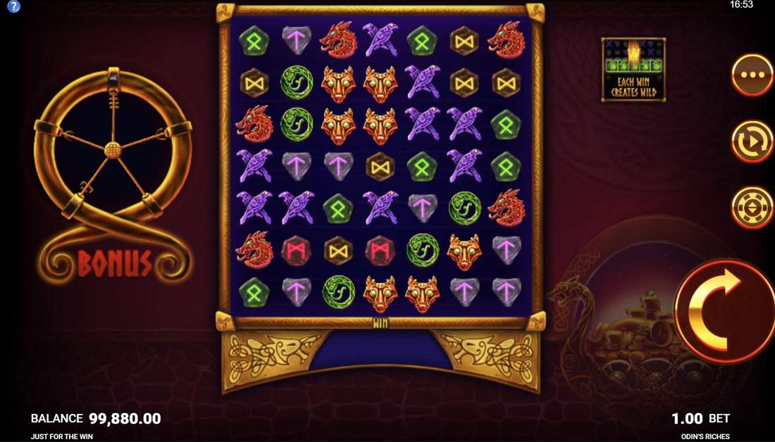 Gameplay of Odin's Riches