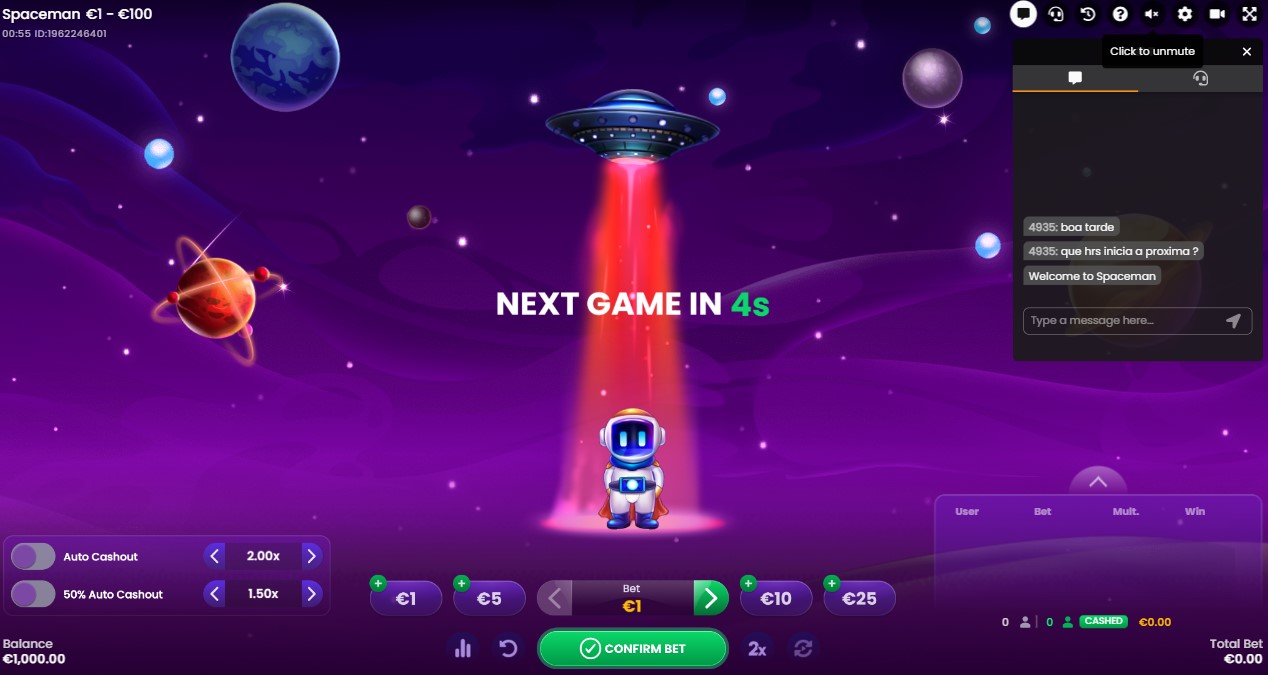 spaceman bets