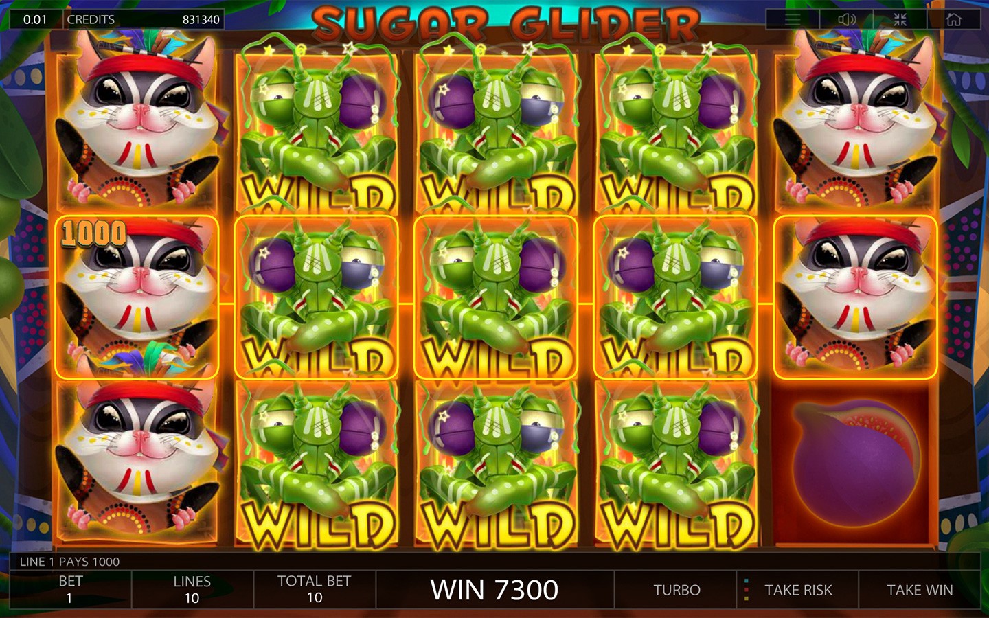 Gameplay of Sugar Glider Dice